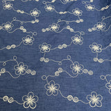 Embroidered Chambray - Denim Blue - Posy