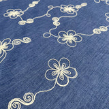 Embroidered Chambray - Denim Blue - Posy