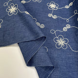 Embroidered Chambray - Denim Blue - Posy