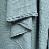 Zigzag Gauze Fabric Embroidered Chevron Cotton Blue Hang