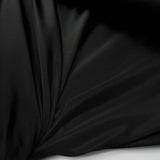 Black Polyester Grosgrain Ribbed Taffeta Dress Fabric Evening Call Cu