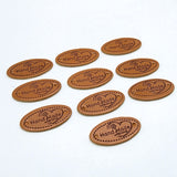 Faux Leather "Handmade With Love" Sewing Labels All
