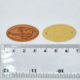 Faux Leather "Handmade With Love" Sewing Labels Ruler