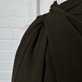 Polyester Elastane Stretch Suiting Crepe Fabric Femme Fatale Hunter Green CU