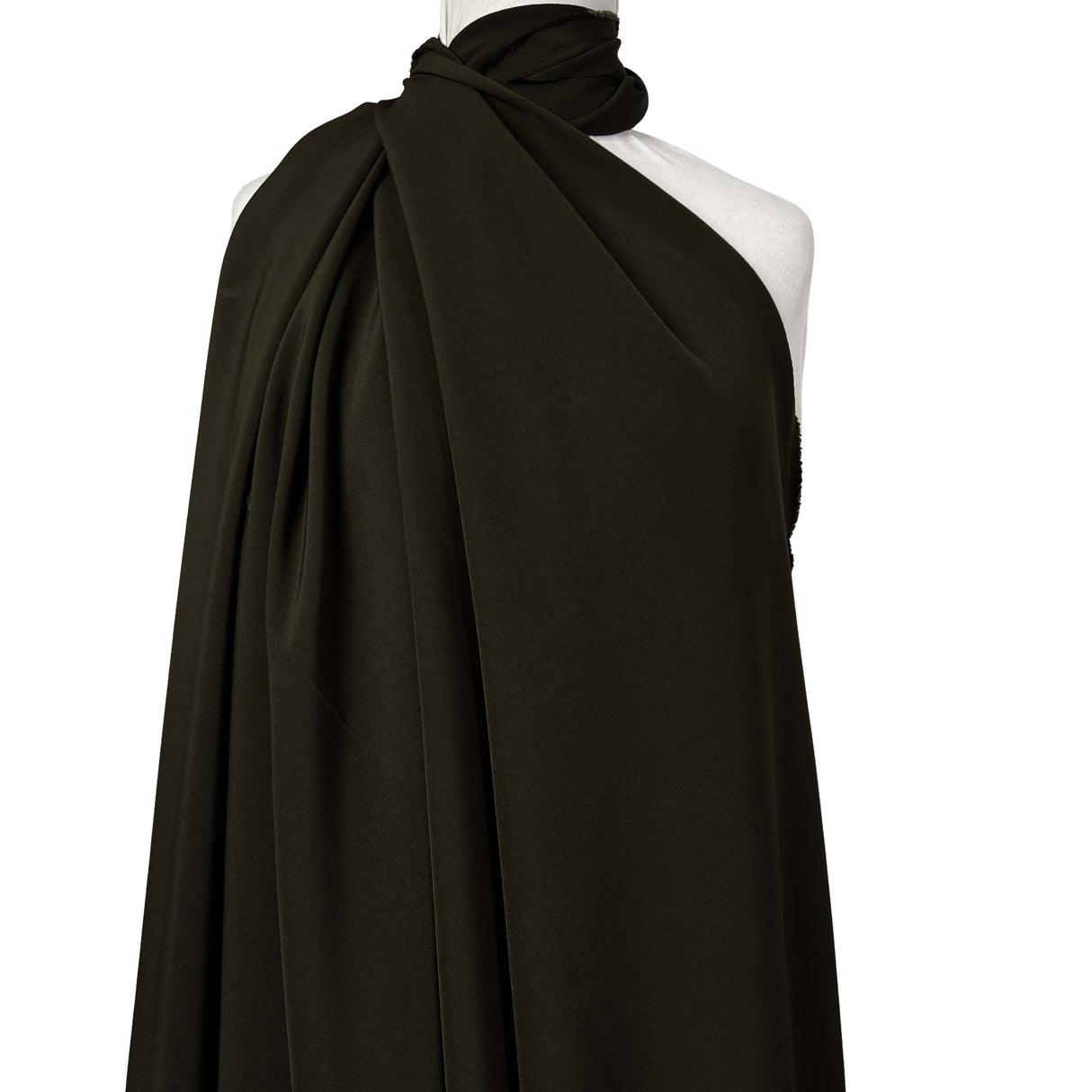 Polyester Elastane Stretch Suiting Crepe Fabric Femme Fatale Hunter Green Mannequin