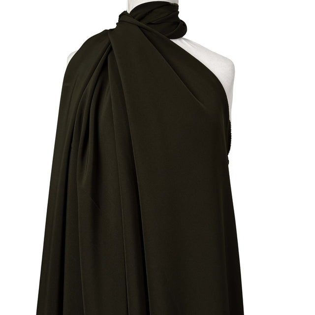 Polyester Elastane Stretch Suiting Crepe Fabric Femme Fatale Hunter Green Mannequin