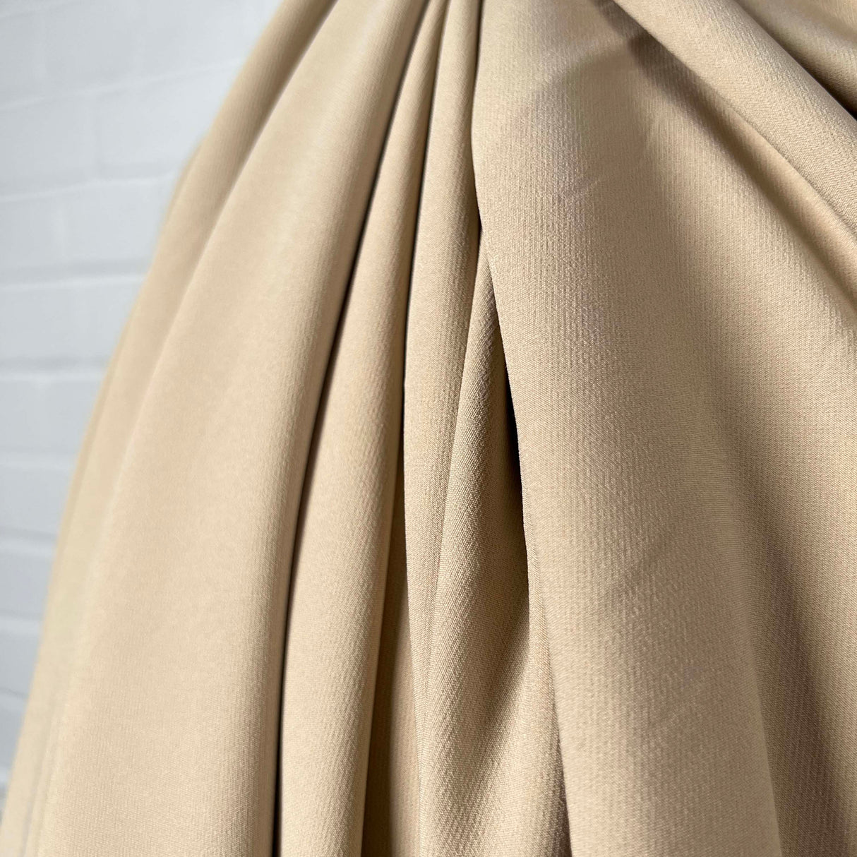 Polyester Elastane Stretch Suiting Crepe Fabric Femme Fatale Nude CU