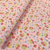 Floral Cotton Dress Fabric John Louden Winslet Pink Bolt