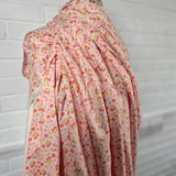 Floral Cotton Dress Fabric John Louden Winslet Pink Mannequin