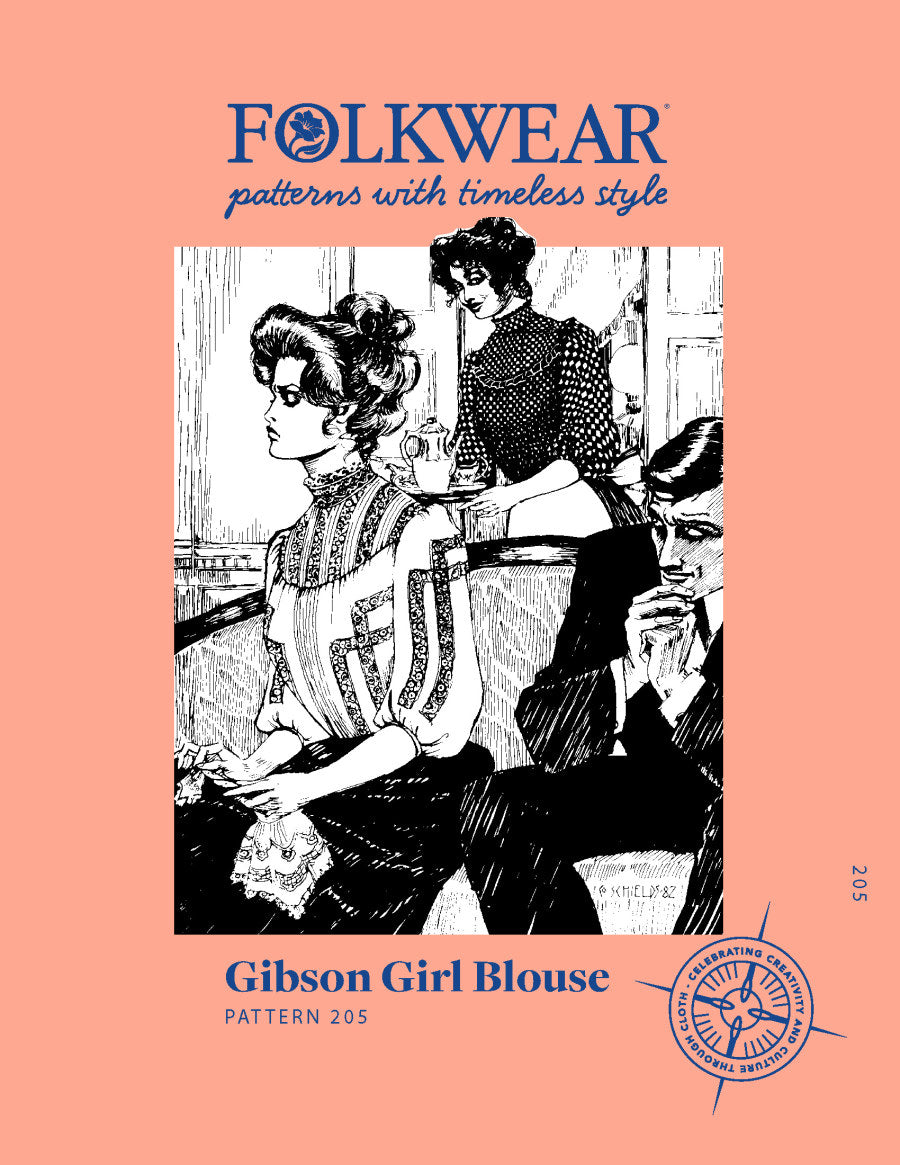 Folkwear - Gibson Girl Blouse Pattern (S/M - 3XL)