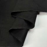 French_Linen_Black_Plain_Woven_Dress_Fabric_Fold