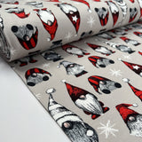 French Terry - Festive Gnome - Sand