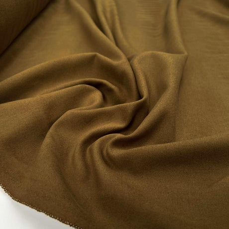 Brown Italian Cotton Moleskin Trouser Fabric Firenze Moleskin Coffee CU
