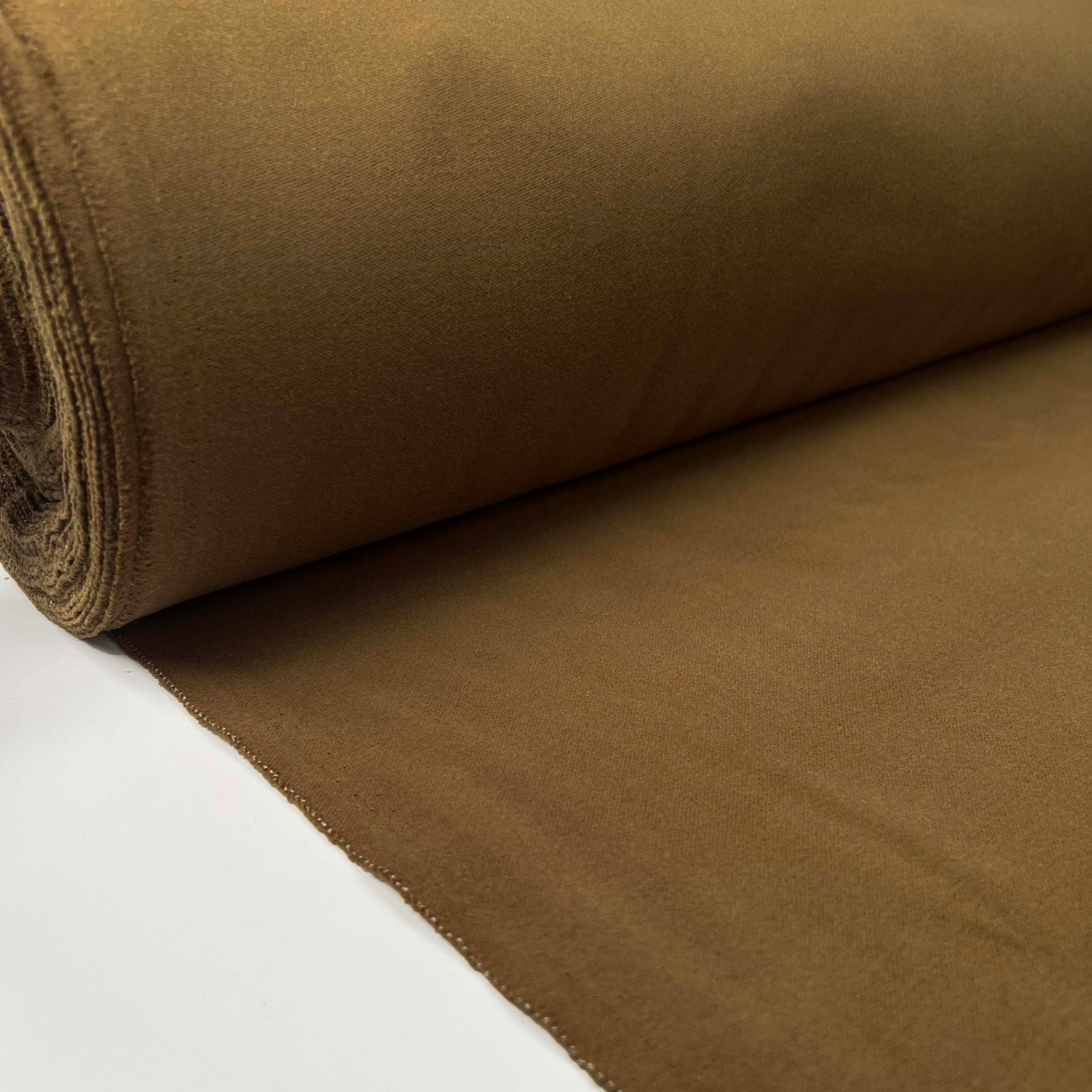Brown Italian Cotton Moleskin Trouser Fabric Firenze Moleskin Coffee Roll