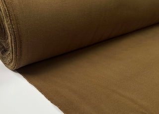 Brown Italian Cotton Moleskin Trouser Fabric Firenze Moleskin Coffee Roll