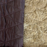 Quilted Class Wine Fur-lined diamond quilted nylon fabric CU