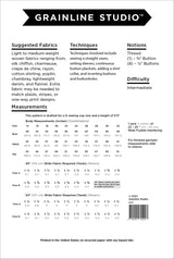 Grainline Studio - Archer Shirt Pattern (US 14-30)