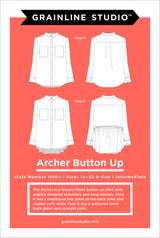 Grainline Studio - Archer Shirt Pattern (US 14-30)