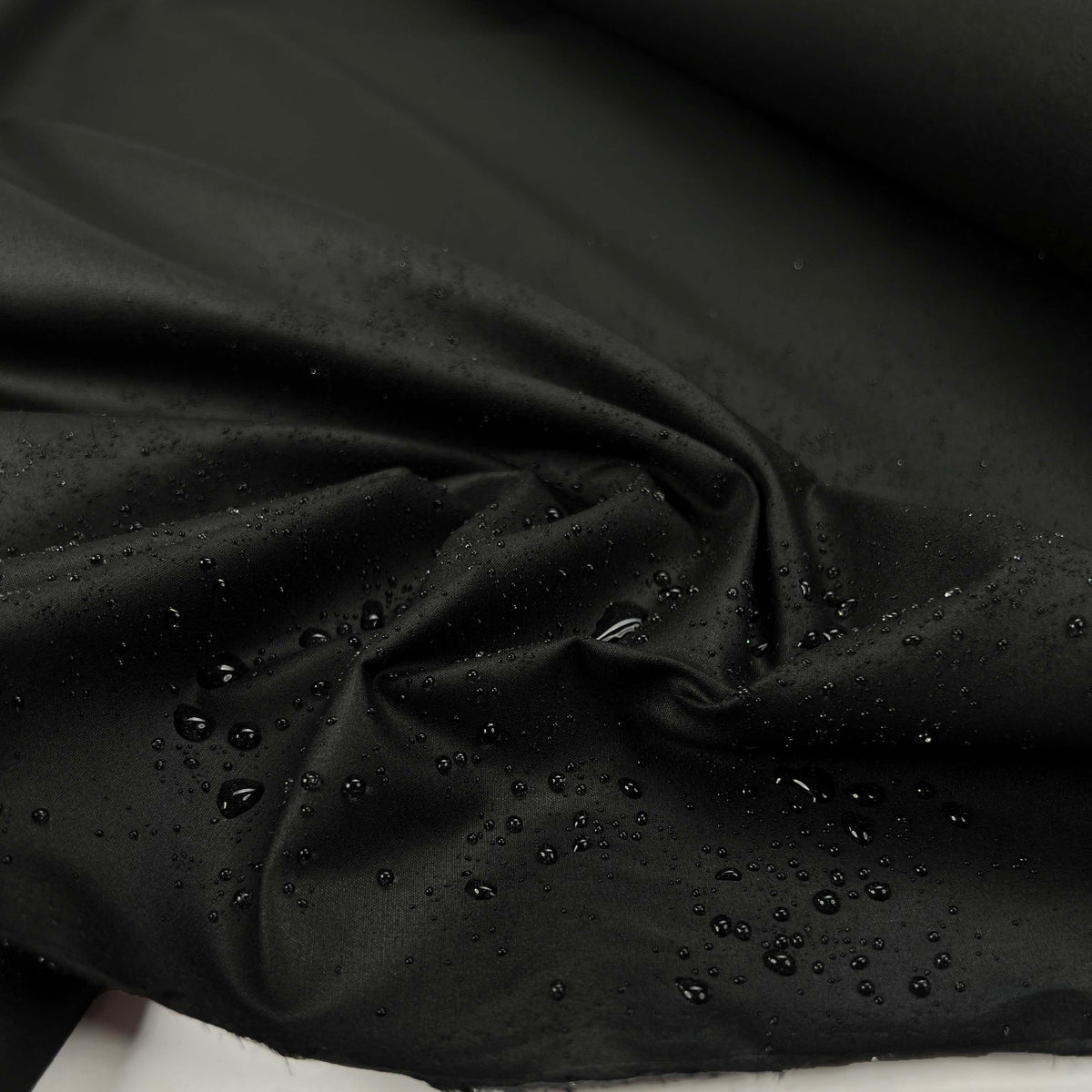 British Millerain Gamekeeper 8oz Wax Cotton Black Fabric Splash