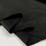 British Millerain Gamekeeper 8oz Wax Cotton Black Fabric Fold