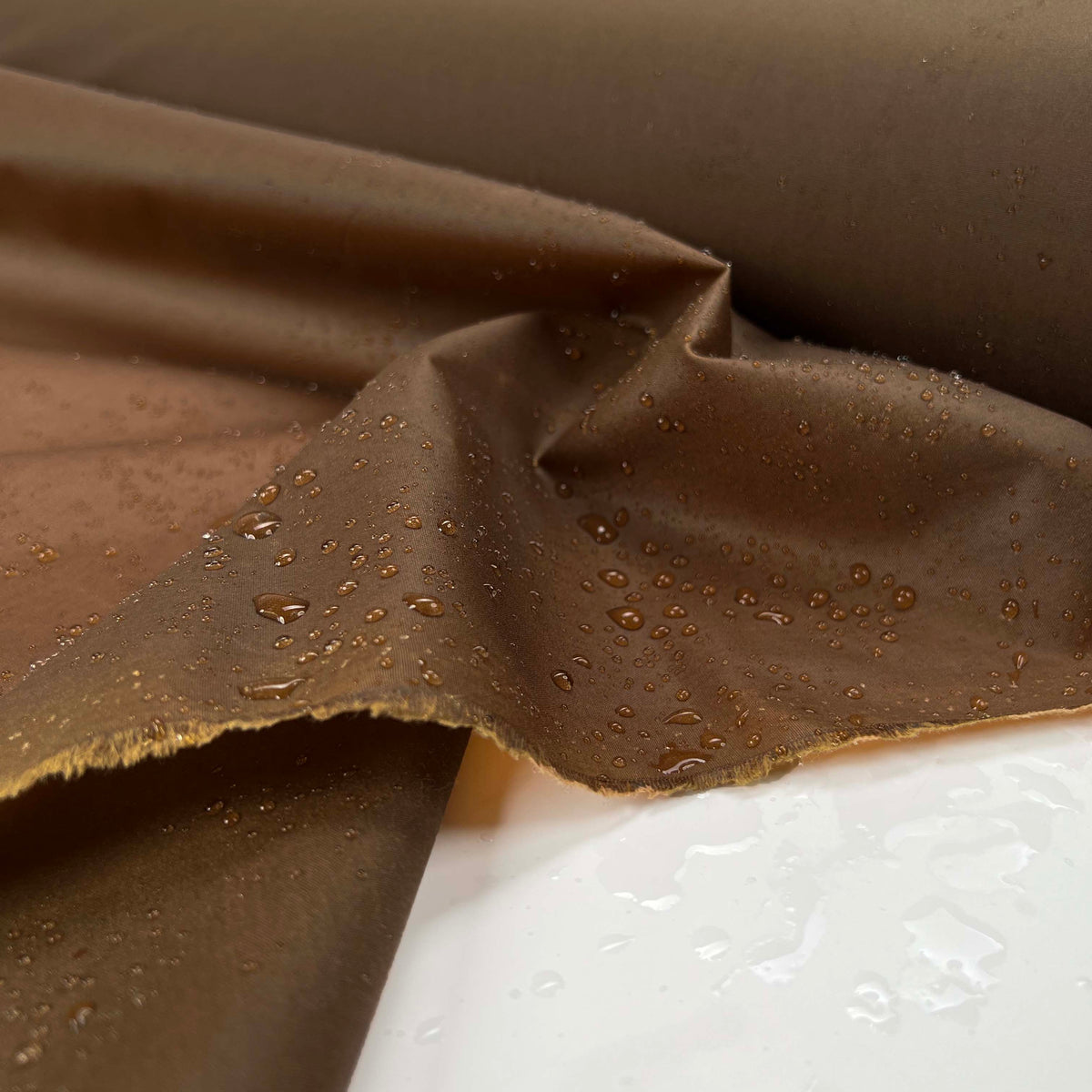 Gamekeeper 8oz Wax Cotton Bracken Brown Tan Fabric Splash