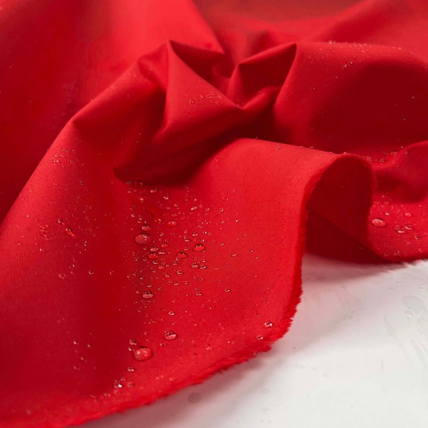 Gamekeeper 8oz Wax Cotton Red British Millerain Fabric Splash
