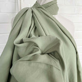 Gentle Green Modal Recycled Polyester Dress Fabric CU