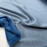 Glacier Soft Sweatshirt Marine Blue Polyester Cotton Elastane Alpine Fleece Stretch Fabric CU