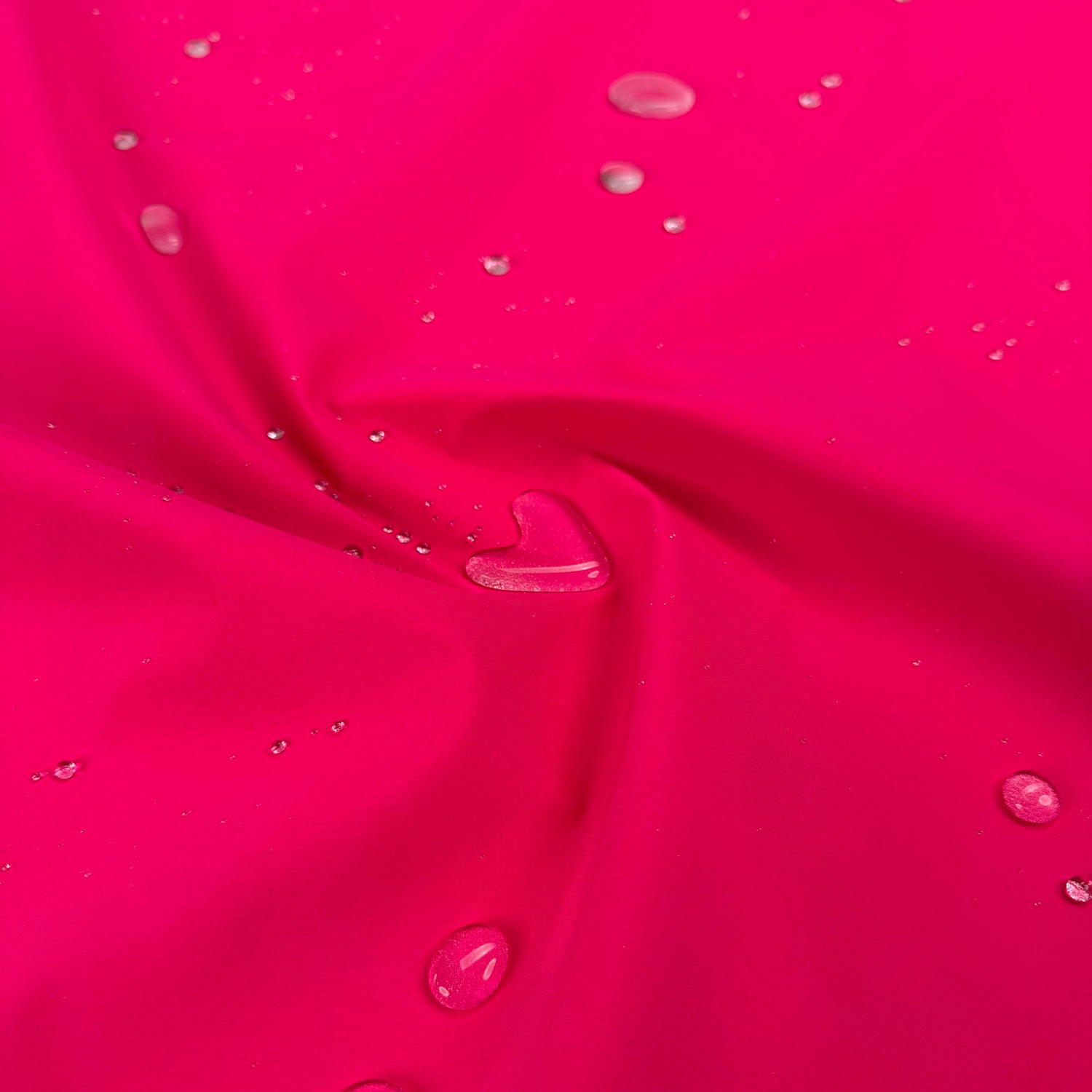 Gore Tex Bright And Beautiful Polyamide Cerise Pink Silver Backing Waterproof Fabric CU Splash
