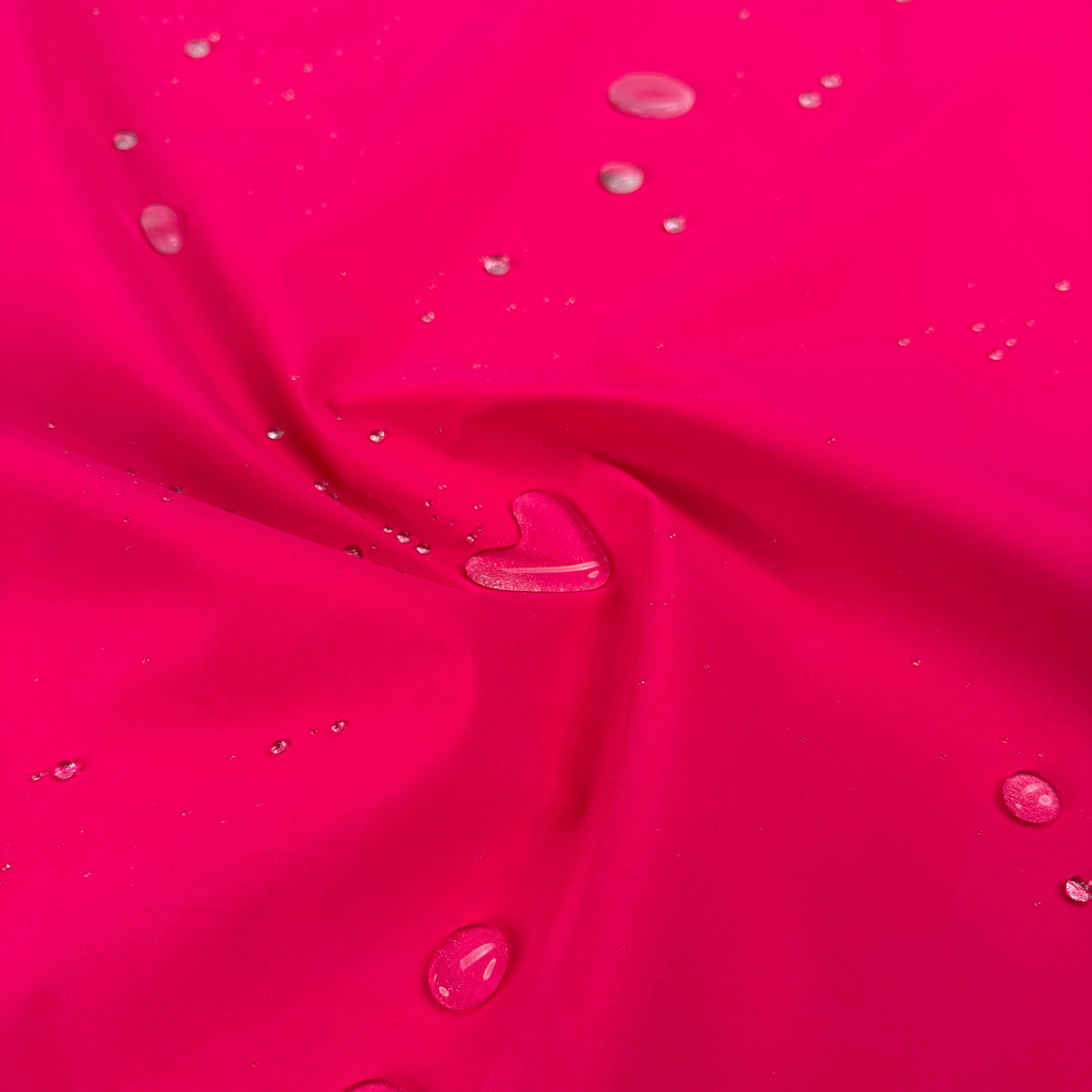 Gore Tex Bright And Beautiful Polyamide Cerise Pink Silver Backing Waterproof Fabric CU Splash