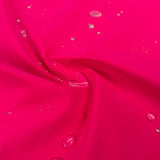 Gore Tex Bright And Beautiful Polyamide Cerise Pink Silver Backing Waterproof Fabric CU Splash