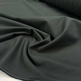 Grey But Not Boring Graphite Cotton Plain Woven Trouser Fabric close up