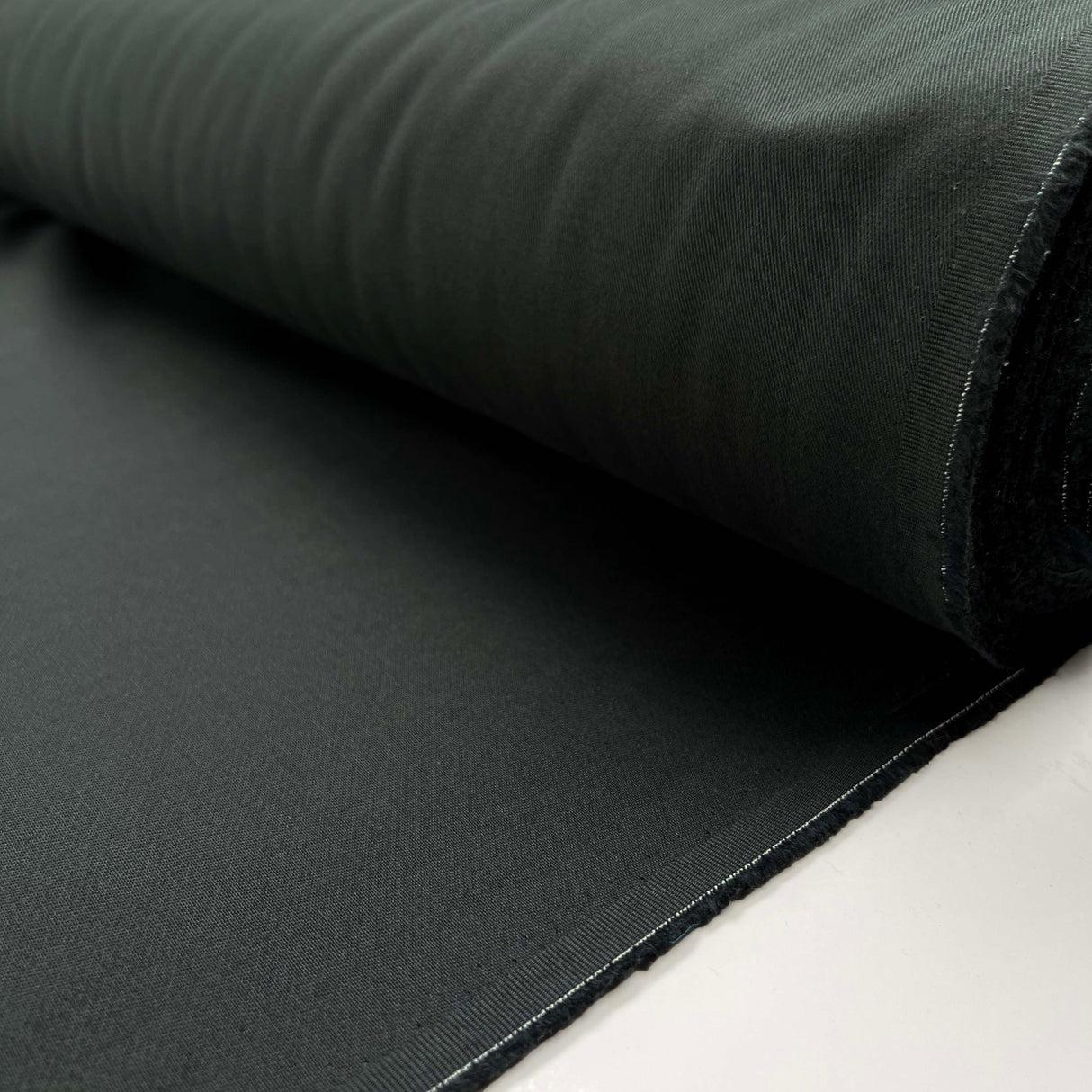 Grey But Not Boring Graphite Cotton Plain Woven Trouser Fabric Roll