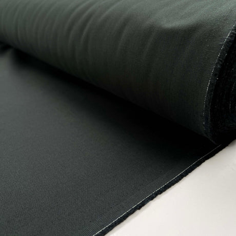 Grey But Not Boring Graphite Cotton Plain Woven Trouser Fabric Roll