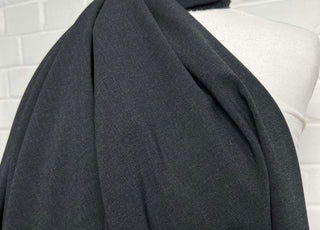 British Wool Elastane Blend Stretch Suiting Fabric Grey Matters Side