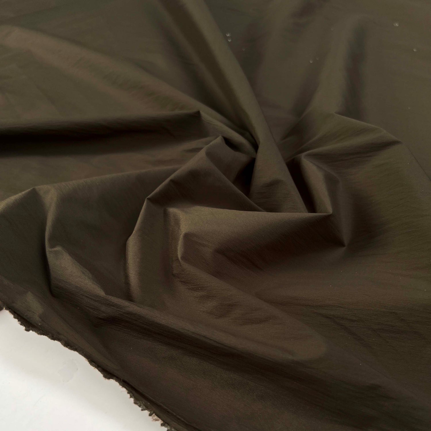Gruppo Crinkle Khaki Waterproof Nylon Outerwear Fabric CU