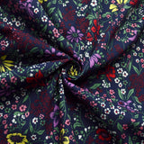 Cotton Poplin-Hackney - Floral Navy