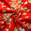 Cotton Poplin-Hackney - Floral Red