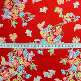 Cotton Poplin-Hackney - Floral Red