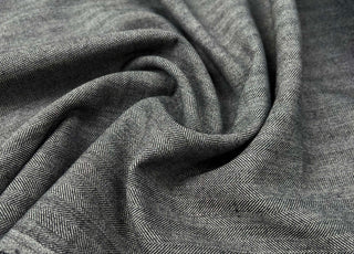 Happy Harry Viscose Blend Grey Herringbone Stretch Suiting Fabric
CU