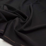Black Polyester Viscose Pink Pinstripe Suiting Fabric Head Mistress Cu