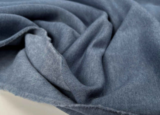 Heavy Jogging Blue Marl Knitted Sweat-Shirting Fabric CU