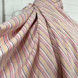 Viscose Linen Blend Stripe Fabric Helter Skelter Candyfloss CU