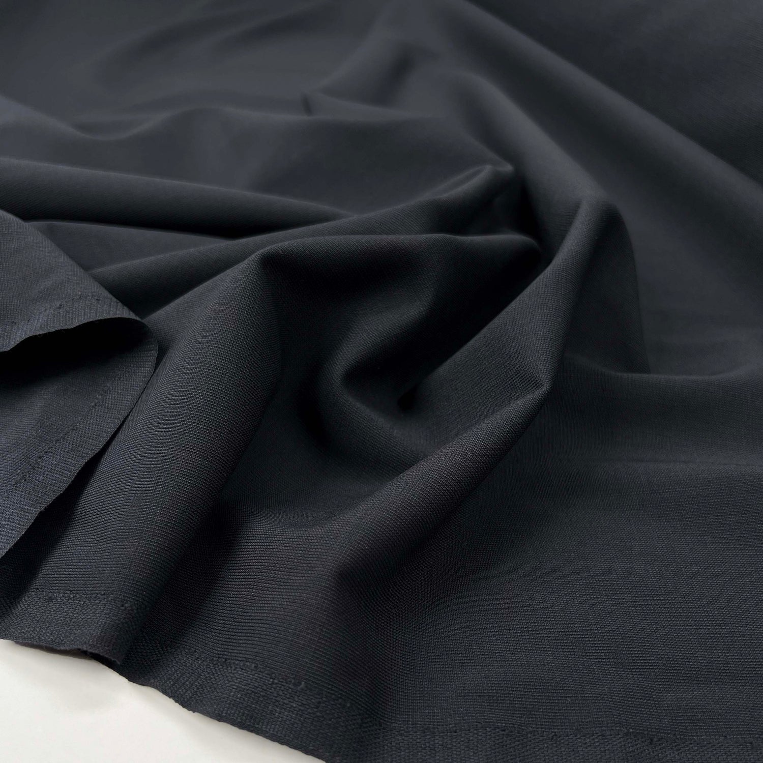 Black Polyester Wool Lycra Dressmaking Fabric Here to Eternity CU