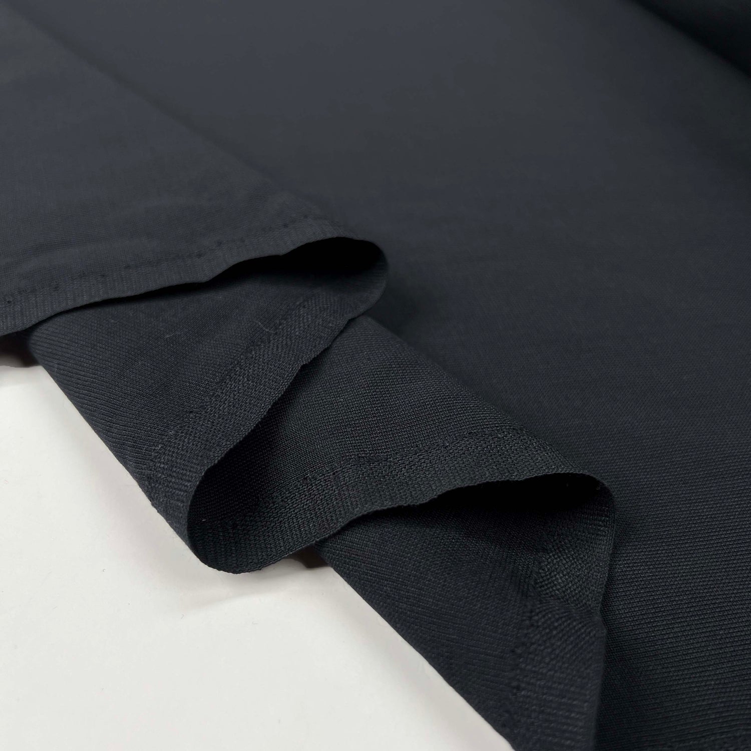 Black Polyester Wool Lycra Dressmaking Fabric Here to Eternity Fold