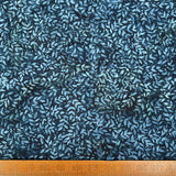 Hoffman Bali Cotton Lawn Blue Forest Indonesian Floral Dress Fabric Ruler