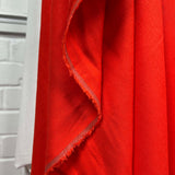 Linen Viscose Blend Italian Ex-Designer Twill Fabric Hot Stuff Hang