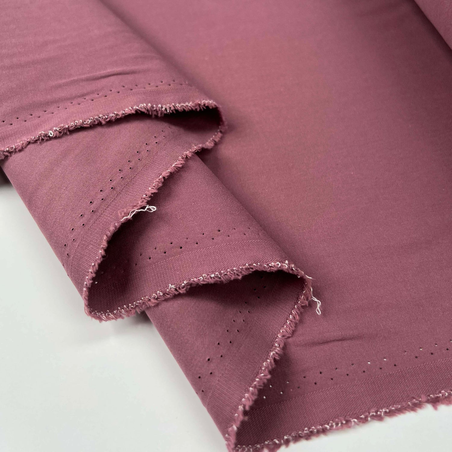 Huckleberry Cotton Mauve Pink Twill Woven Trouser Fabric Fold