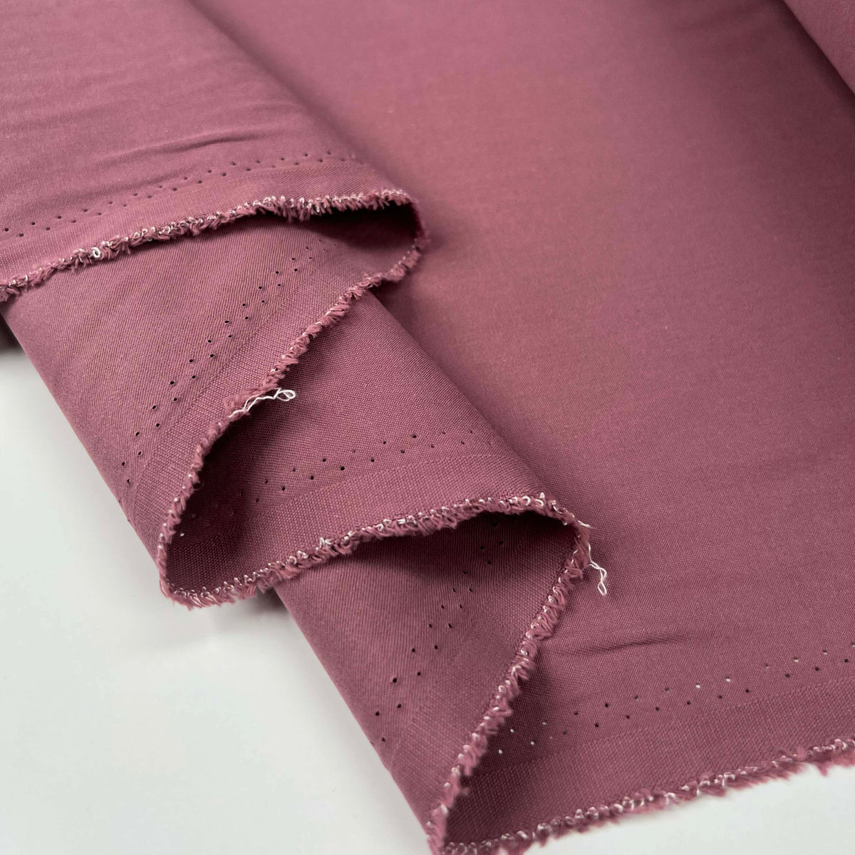 Huckleberry Cotton Mauve Pink Twill Woven Trouser Fabric Fold
