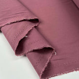 Huckleberry Cotton Mauve Pink Twill Woven Trouser Fabric Fold